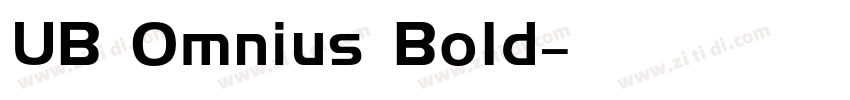 UB Omnius Bold字体转换